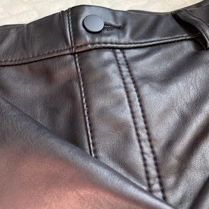 Pleather Leggings with Velvet lining size L